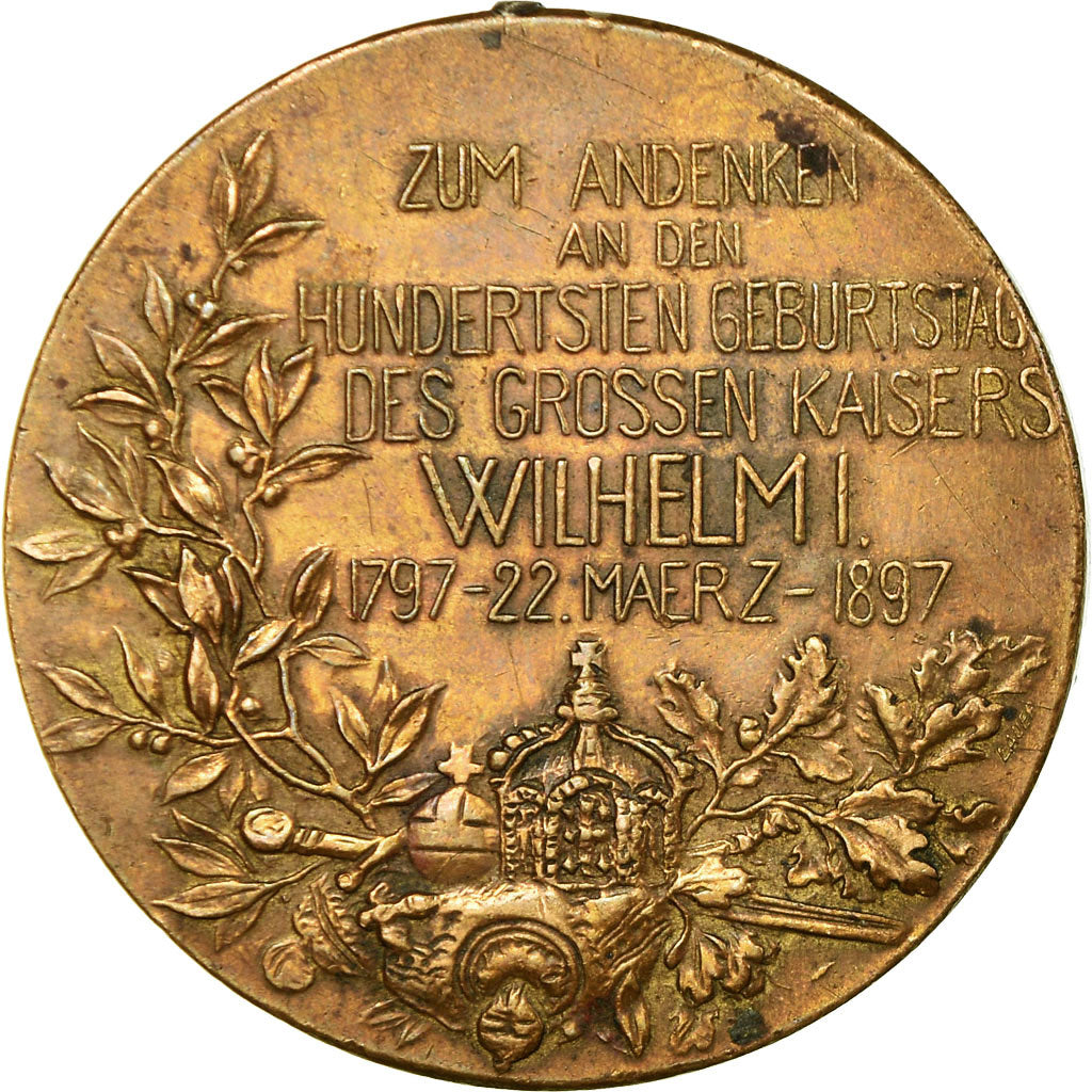 Germany, Medal, Wilhelm Ier, Koenig von Preussen, 1897, EF(40-45), Bronze