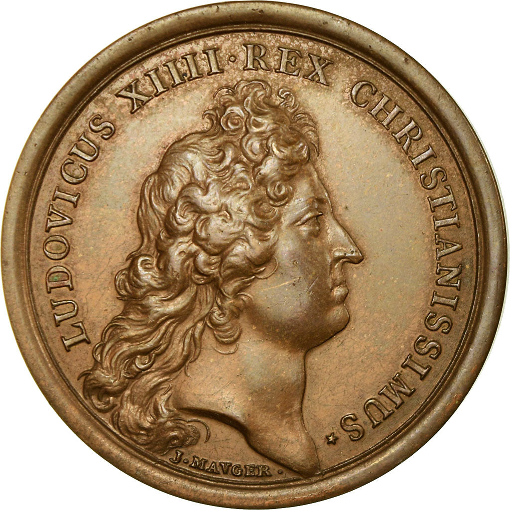 France, Medal, Louis XIV, Prise de Douai, 1972, Mauger, Restrike, MS(63), Bronze