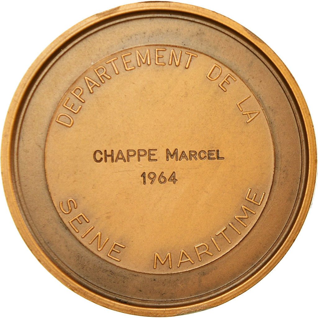 France, Medal, Seine Maritime, Normandie, 1964, MS(63), Bronze
