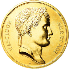 France, Médaille, Le sacre de Napoléon Ier par Pie VII, Thiébaud, FDC, Gilt