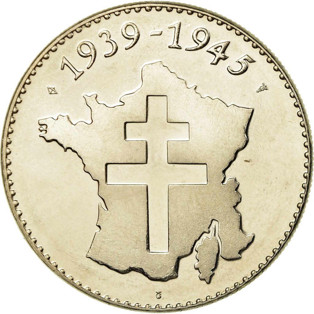 France, Medal, Les Accord de Yalta, 11 Février 1945, MS(65-70), Copper-nickel