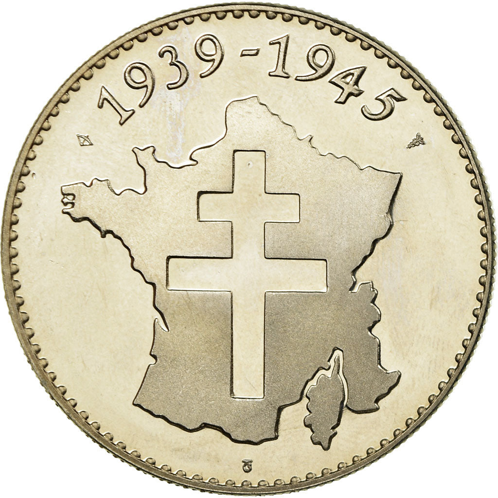 Frankrijk, Medaille, Seconde Guerre Mondiale, Berlin, 1945, FDC, Copper-nickel