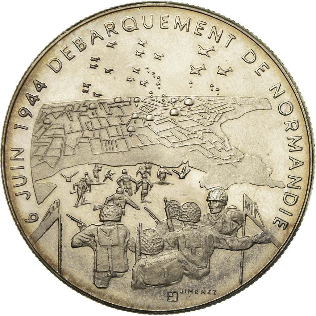 França, Medal, 1939-1945, Débarquement de Normandie, MS(65-70), Cobre-níquel