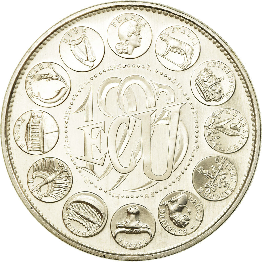 France, Médaille, Ecu Europa, Marianne, 1993, Rodier, FDC, Argent