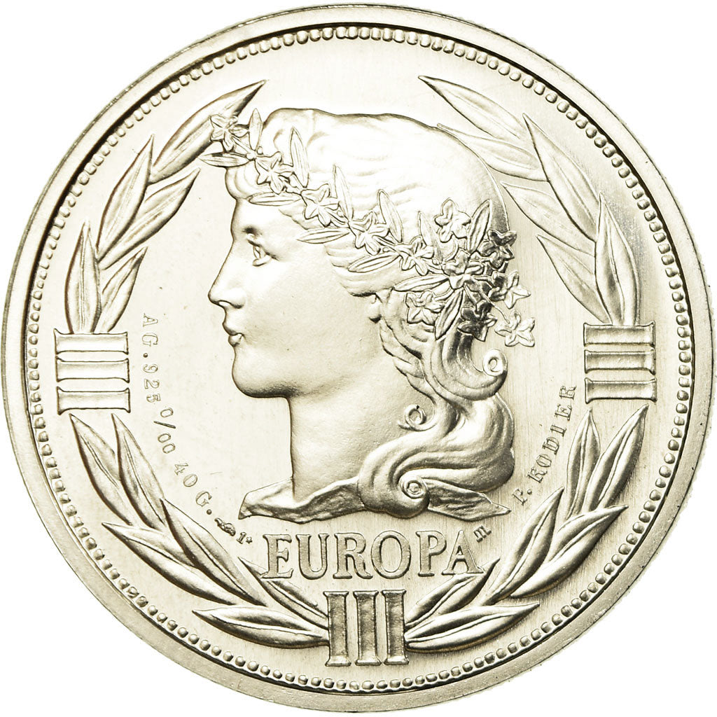 France, Médaille, Ecu Europa, Marianne, 1993, Rodier, FDC, Argent