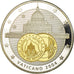 Francja, Medal, L'Europe, Vatican, 2004, MS(65-70), Miedź platerowana srebrem