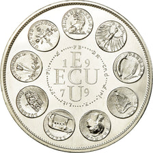 France, Médaille, Ecu Euro, EUROPA, 1979, Rodier, FDC, Argent