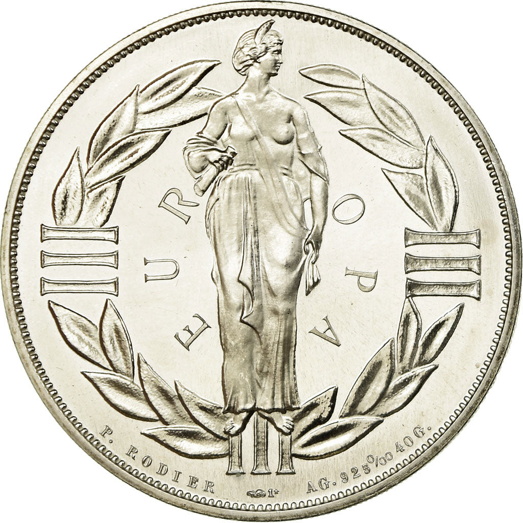 France, Médaille, Ecu Euro, EUROPA, 1979, Rodier, FDC, Argent