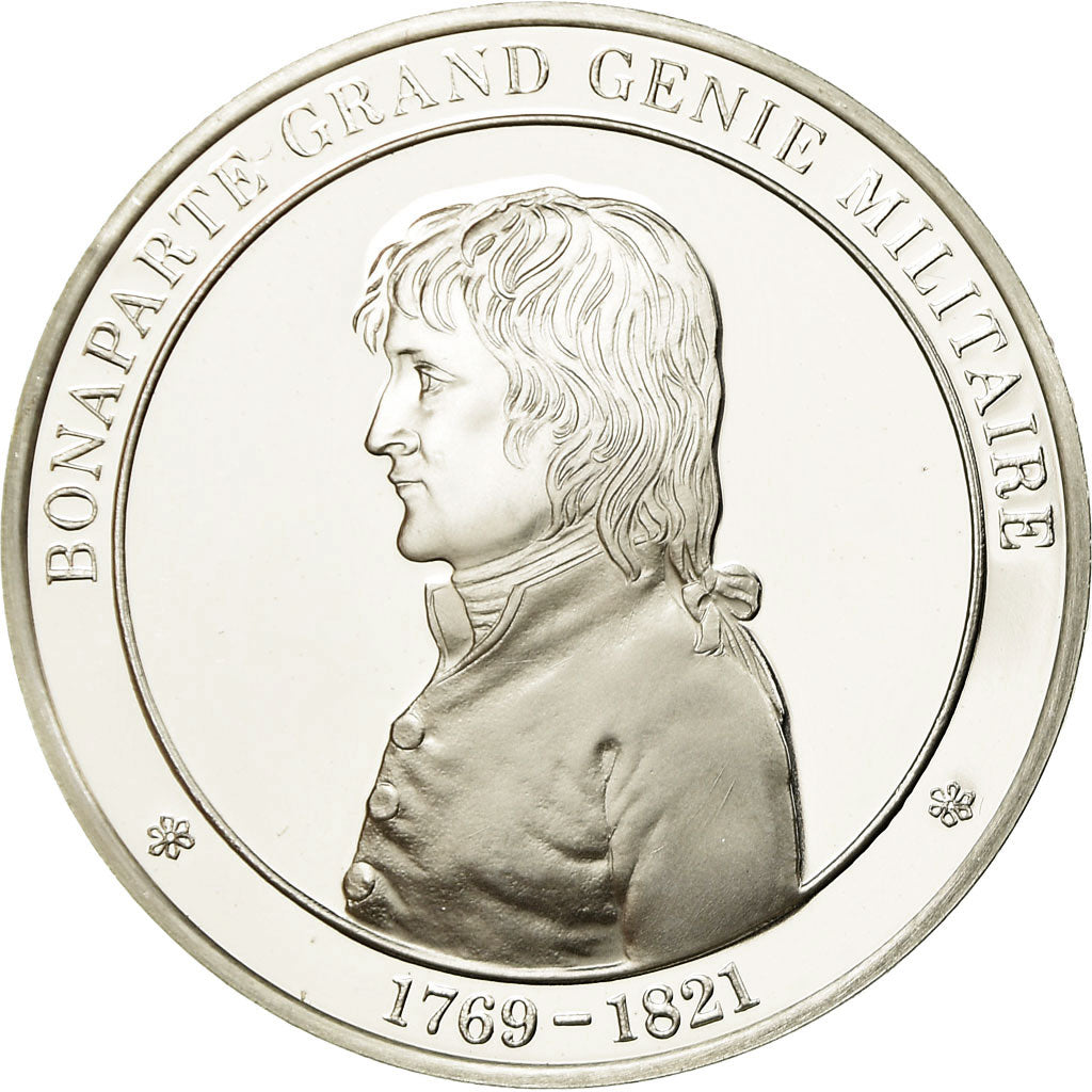 France, Medal, Napoléon Bonaparte, Grand Génie Militaire, MS(65-70), Silver