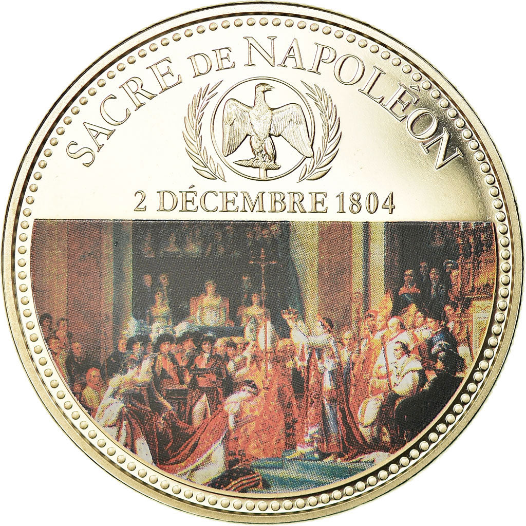 France, Medal, Le sacre de Napoléon Ier par Pie VII, MS(65-70), Nickel