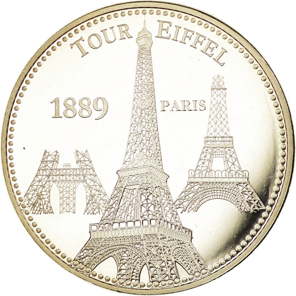 France, Medal, Paris - La Tour Eiffel, MS(63), Copper-nickel
