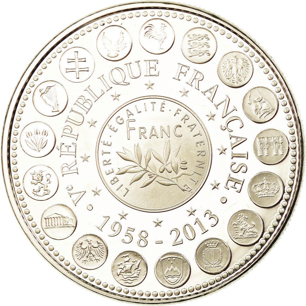 France, Medal, L'Europe des XXVII, Veme République, 2013, MS(65-70)