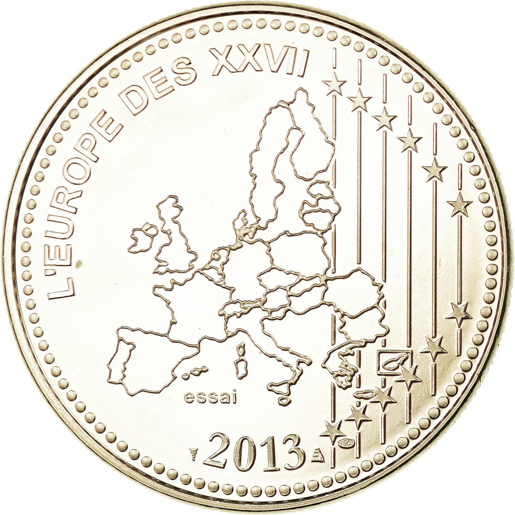 France, Medal, L'Europe des XXVII, Veme République, 2013, MS(65-70)
