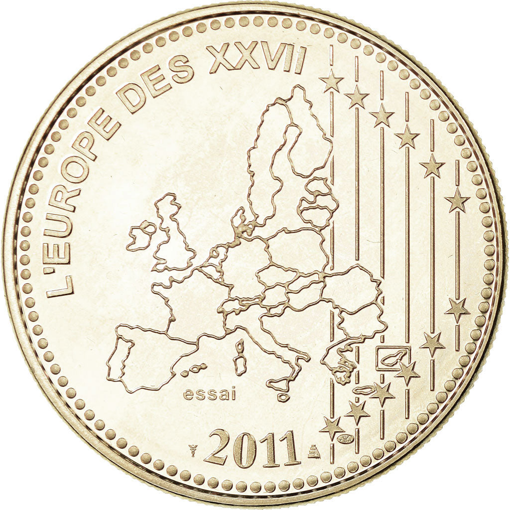 Frankrijk, Medaille, L'Europe des XXVII, Bienvenue à l'Estonie, 2011, FDC