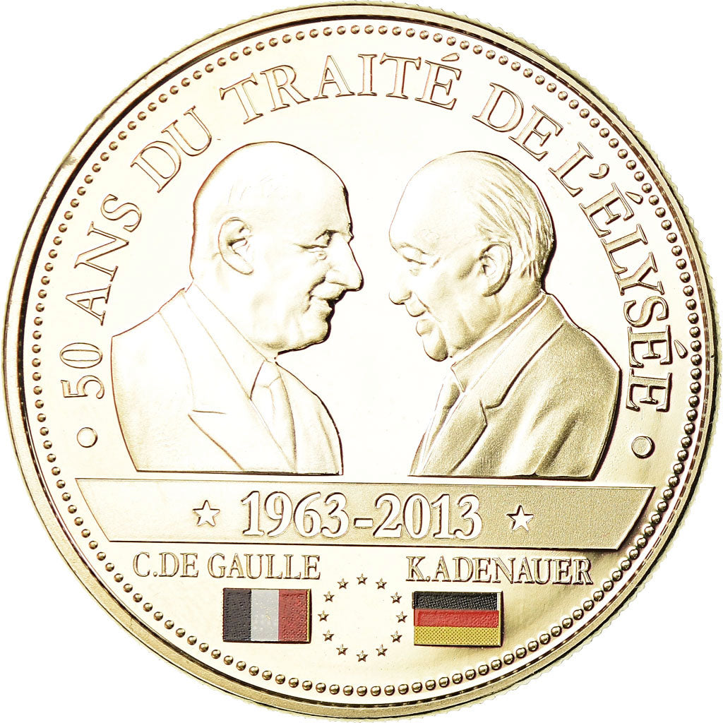 Francja, Medal, 50 Ans du Traité de l'Elysée, Polityka, społeczeństwo