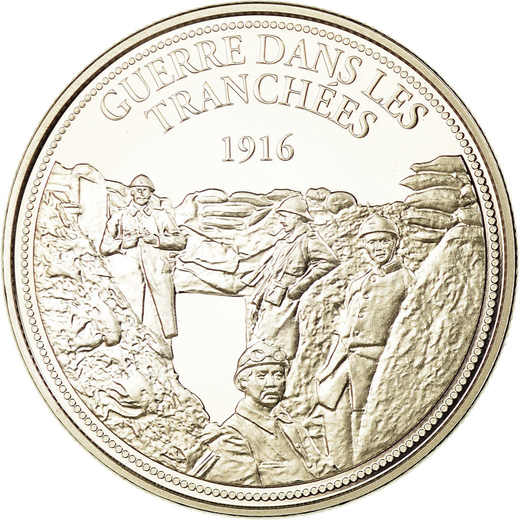 France, Medal, Première Guerre Mondiale, Guerre dans les Tranchées, MS(65-70)