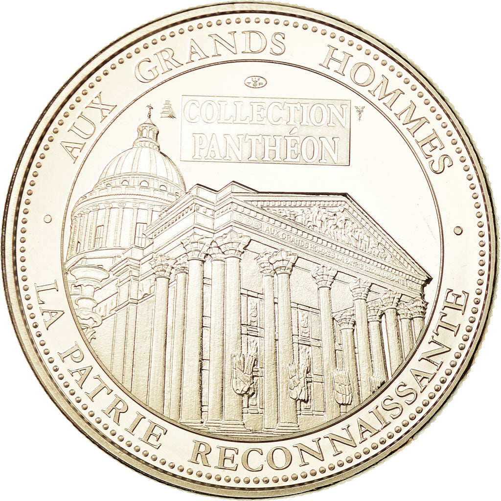 France, Médaille, Pierre et Marie Curie, Collection Panthéon, FDC