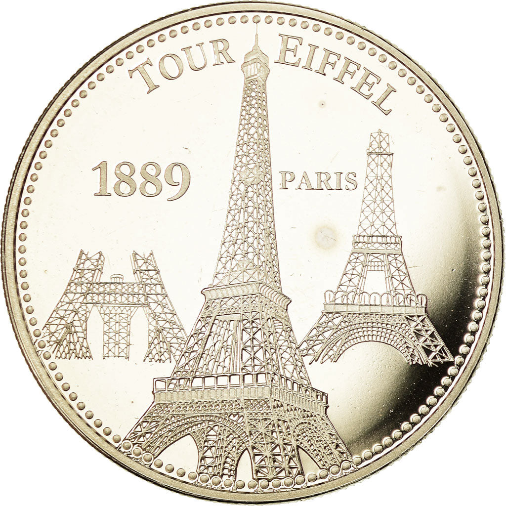 France, Medal, Paris - La Tour Eiffel, MS(63), Copper-nickel