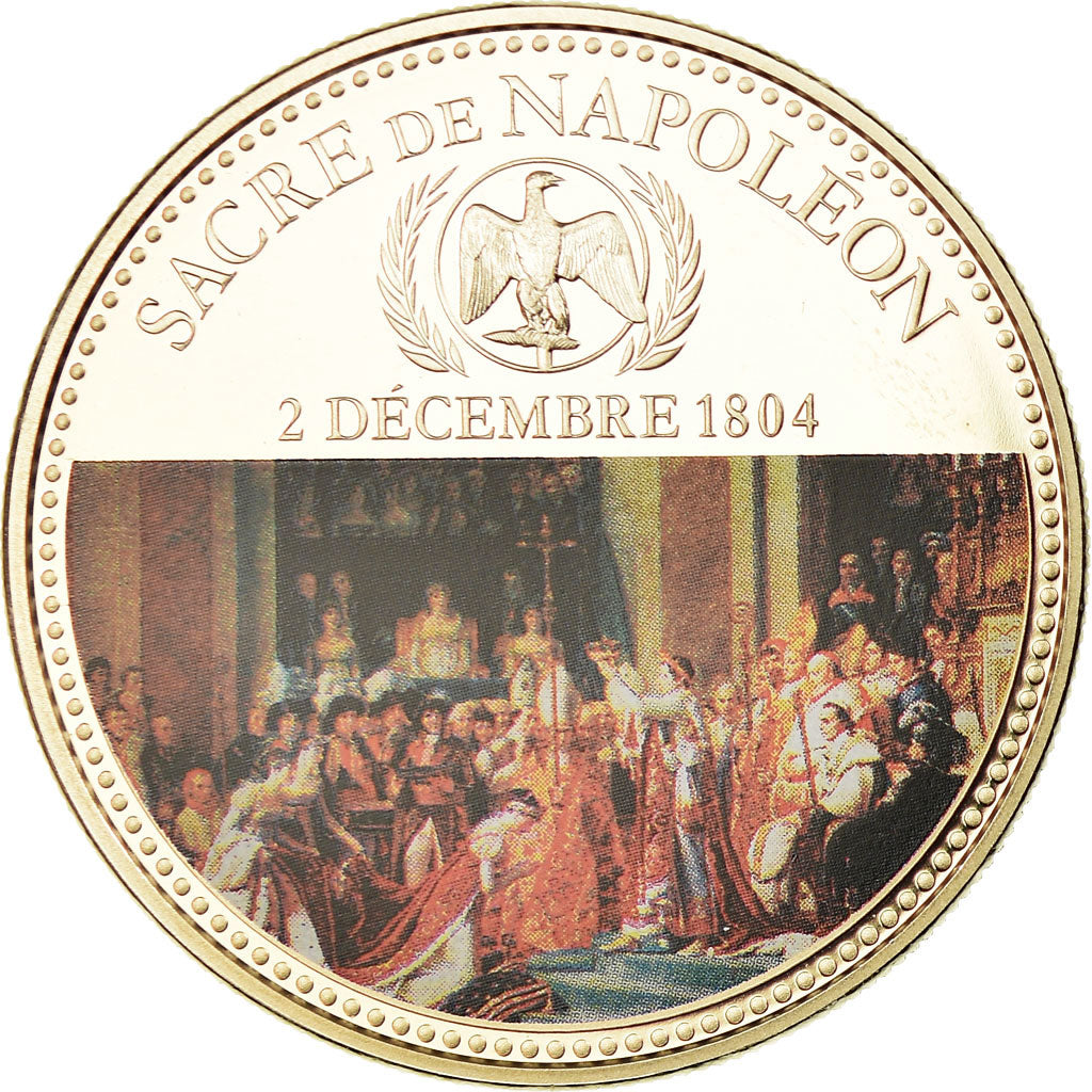 Francja, Medal, Le sacre de Napoléon Ier par Pie VII, MS(65-70), Miedź-Nikiel