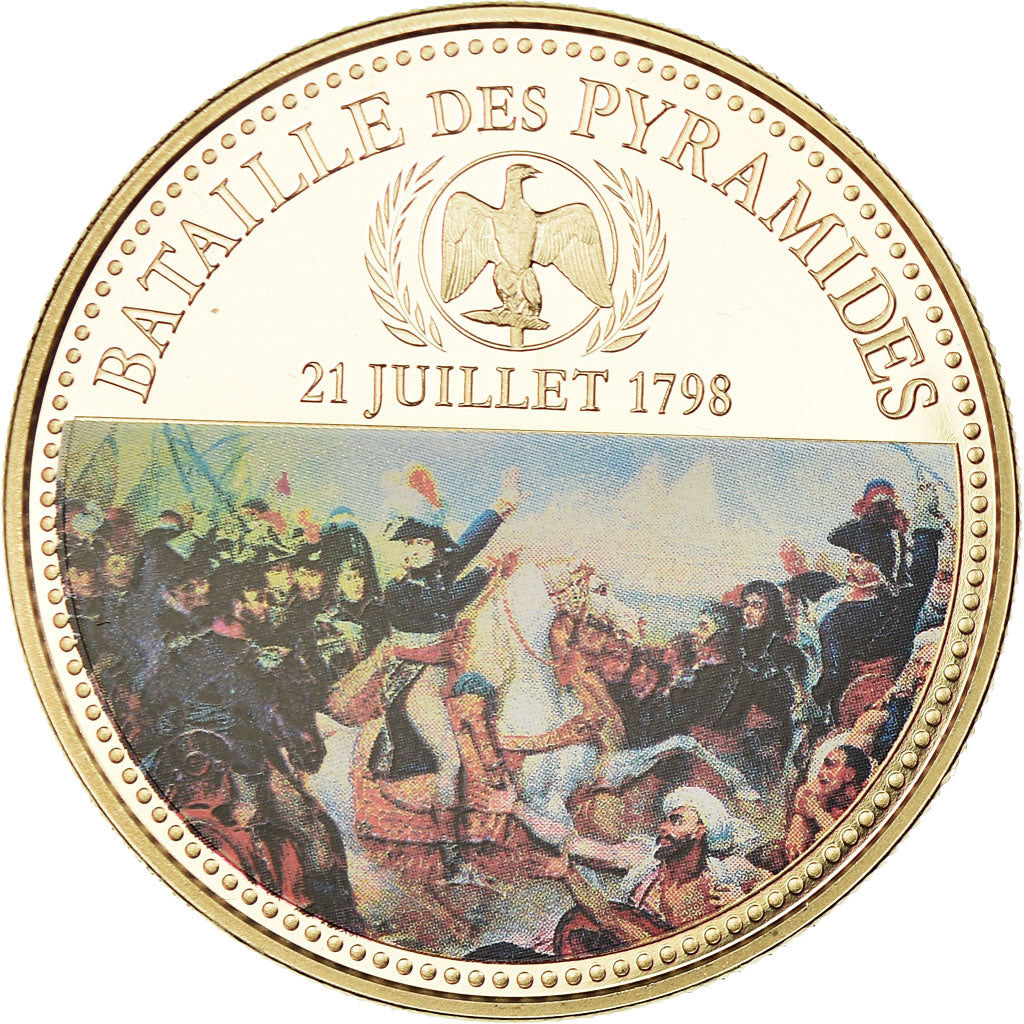France, Medal, Napoléon Bonaparte, Bataille des Pyramides(1798), MS(65-70)