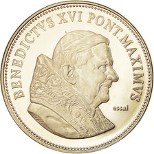 Vatican, Medal, Le Pape Benoit XVI, MS(65-70), Copper-nickel