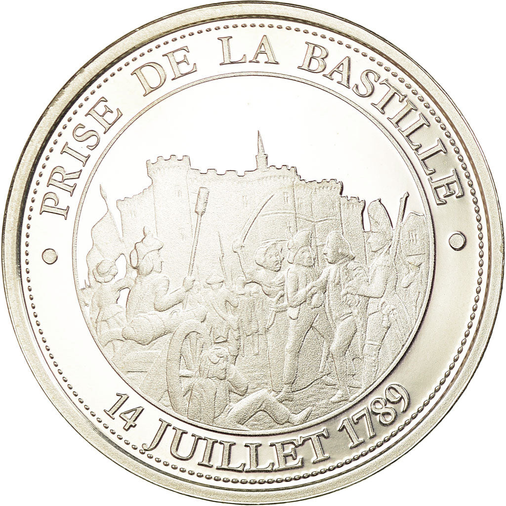 France, Medal, Révolution Française, Prise de la Bastille, History, MS(65-70)
