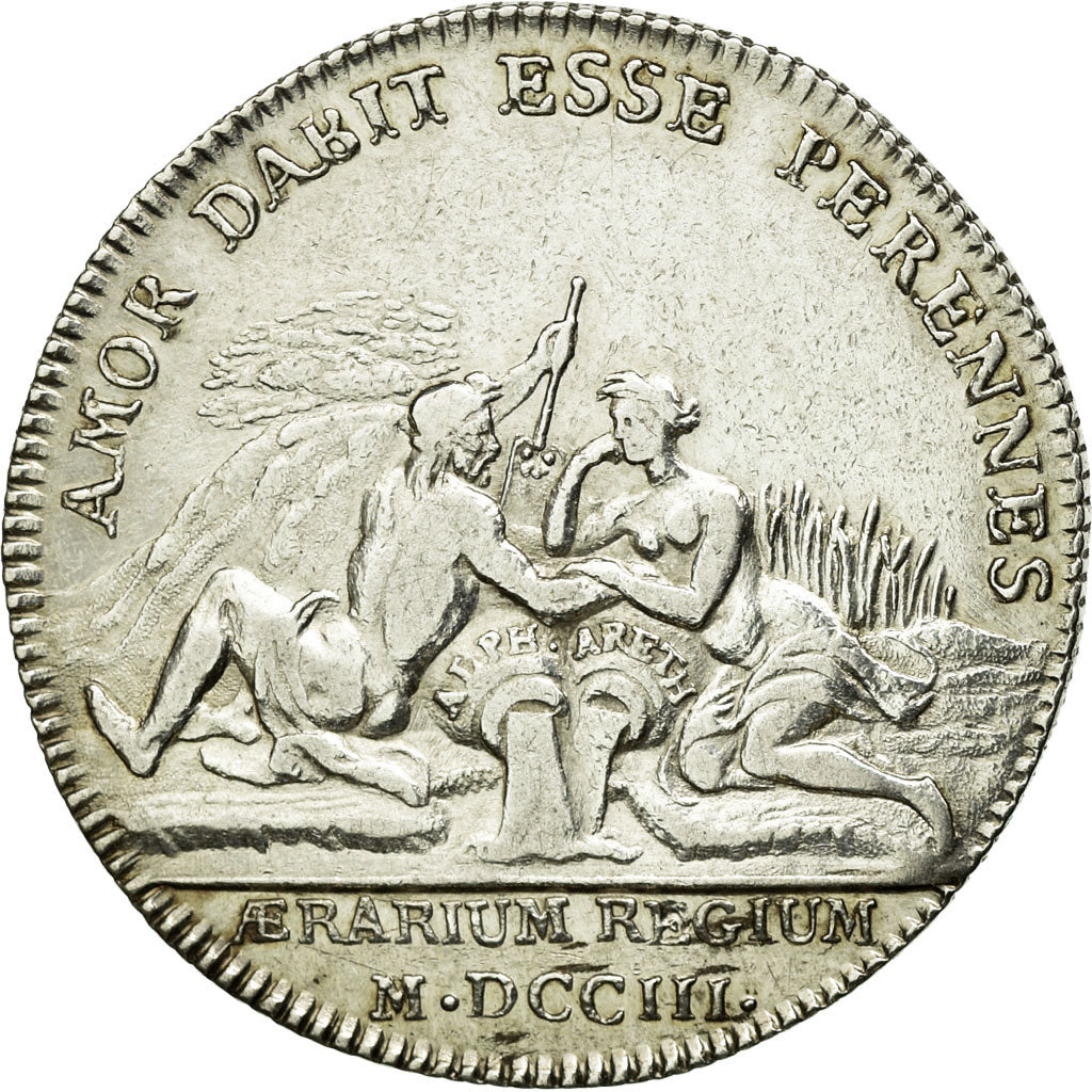 France, Token, Royal, 1703, AU(50-53), Silver, Feuardent:1971