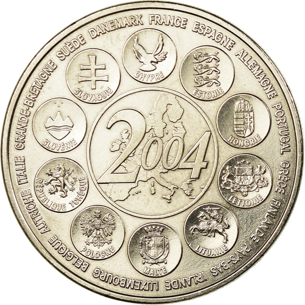 Francia, medalla, L'Europe des XXV, Essai, 2004, FDC, Cobre - níquel