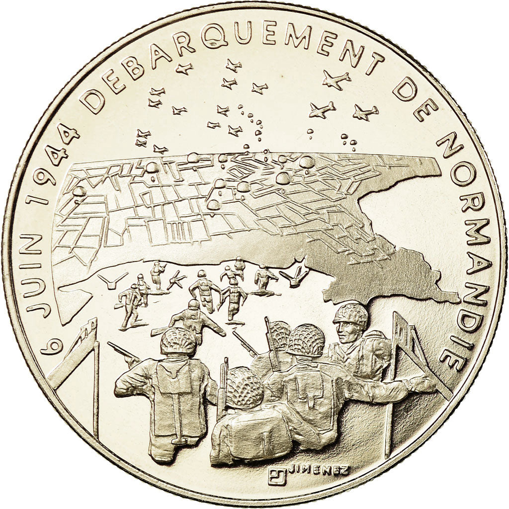 France, Médaille, 1939-1945, Débarquement de Normandie, FDC, Copper-nickel