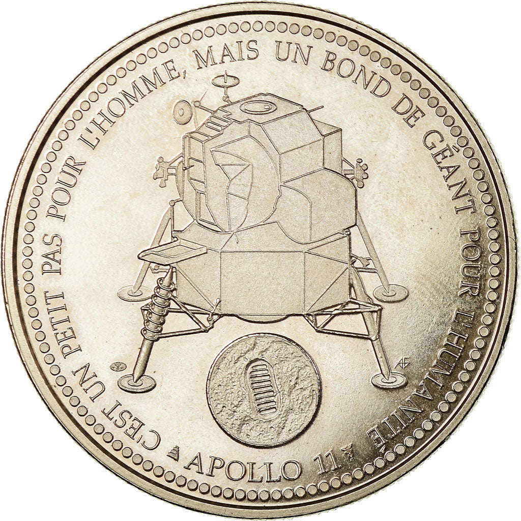 Frankrijk, Medaille, Le Premier Homme sur la Lune, UNC-, Copper-nickel