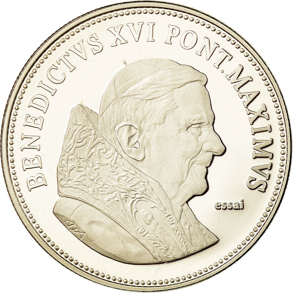 Vatican, Medal, Benoit XVI, MS(65-70), Copper-nickel