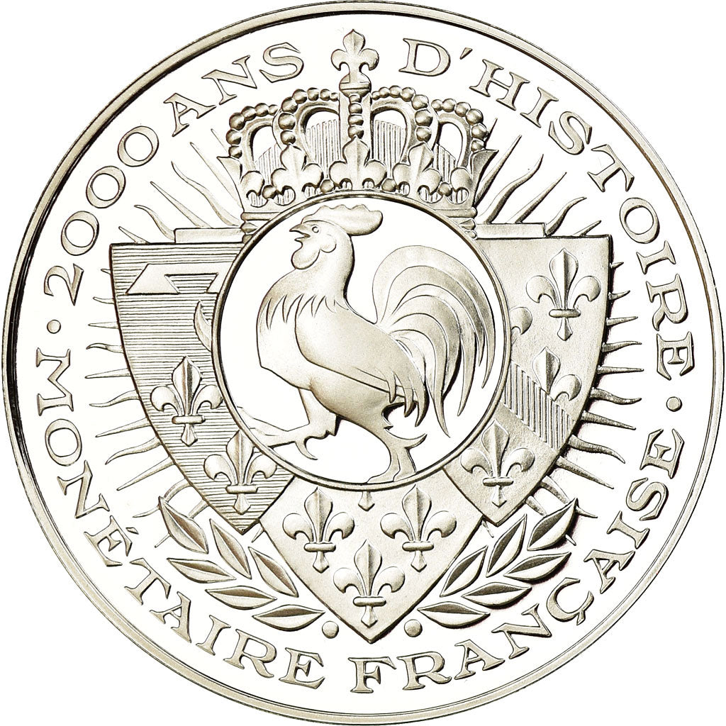 France, Medal, Histoire Monétaire, Statère Vercingétorix, MS(65-70), Silver