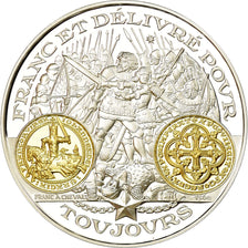 France, Medal, Histoire Monétaire, Franc à Cheval, MS(65-70), Silver