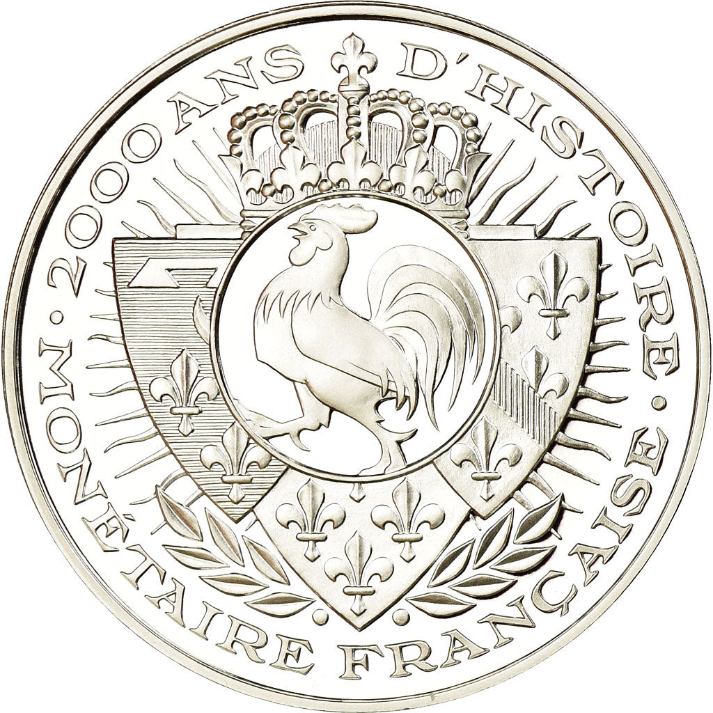France, Medal, Histoire Monétaire, Franc à Cheval, MS(65-70), Silver