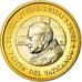 Vaticano, medalla, 1 E, Essai-Trial Benoit XVI, 2007, FDC, Bimetálico