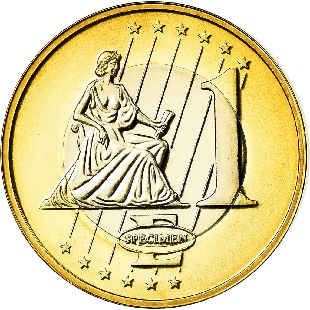 Vatican, Medal, 1 E, Essai-Trial Benoit XVI, 2007, MS(65-70), Bi-Metallic