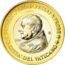 Vatican, Medal, 1 E, Essai-Trial Benoit XVI, 2006, MS(65-70), Bi-Metallic
