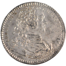 France, Royal, Token, 1733, AU(55-58), Silver, Feuardent #801, 7.27