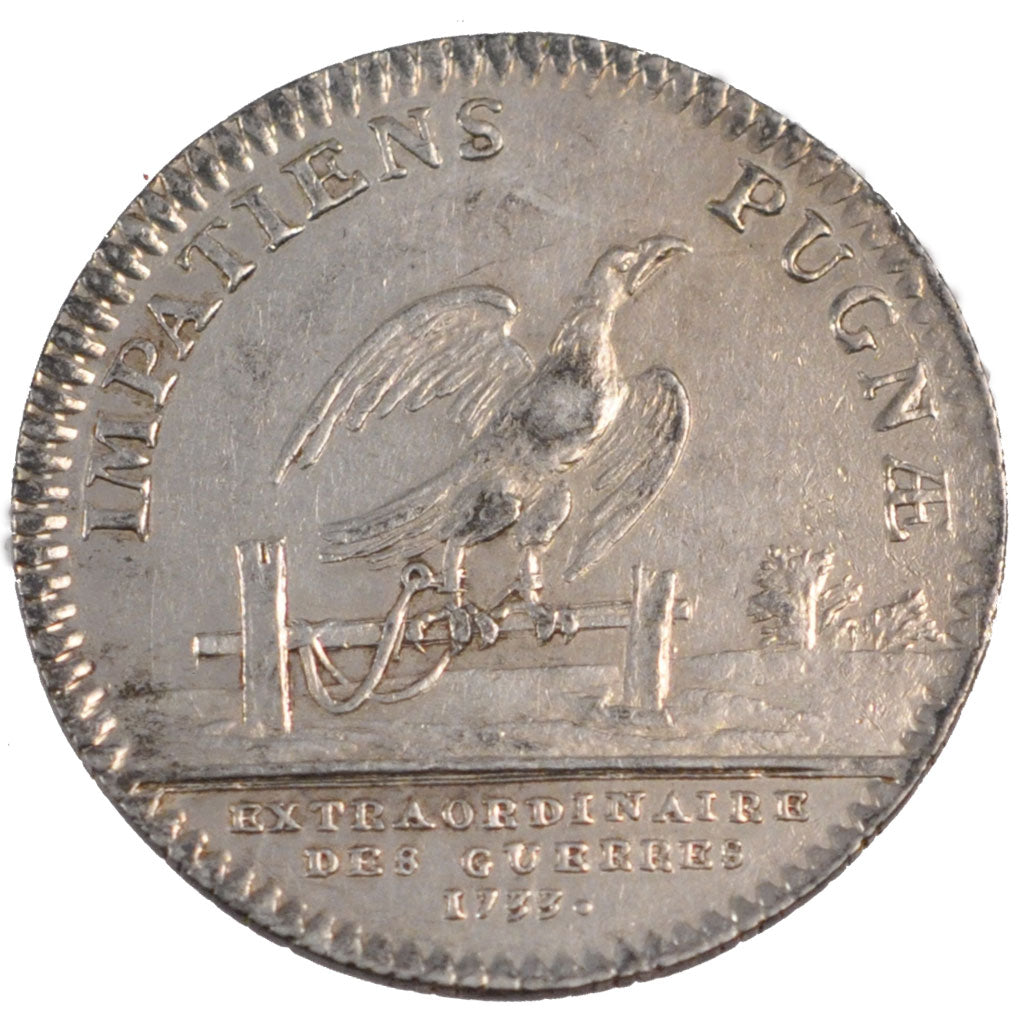 France, Royal, Token, 1733, AU(55-58), Silver, Feuardent #801, 7.27