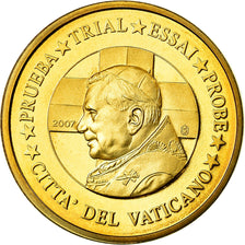 Vatican, Medal, 50 C, Essai-Trial Benoit XVI, 2007, MS(63), Brass