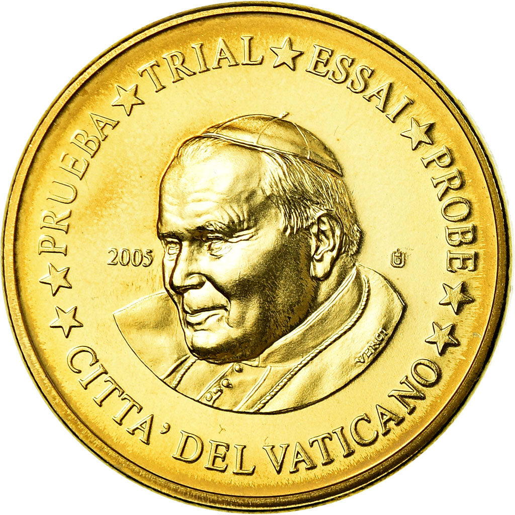 Vatican, Medal, 10 C, Essai-Trial Siège Vacant, 2005, MS(63), Brass