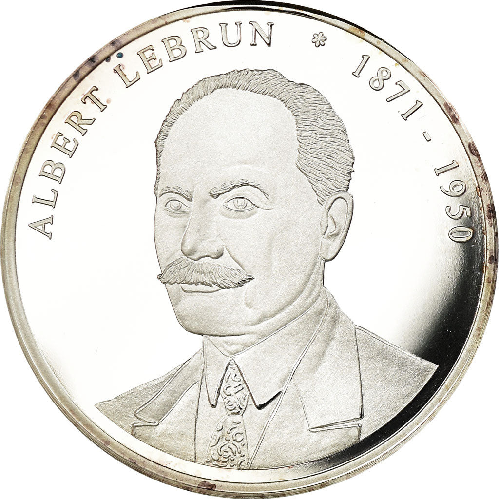 França, Medal, Les Présidents de la République, Albert Lebrun, MS(64), Prata