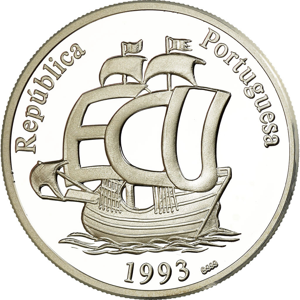 Portugal, Medal, Ecu, Vasco de Gama, Shipping, MS(64), Silver