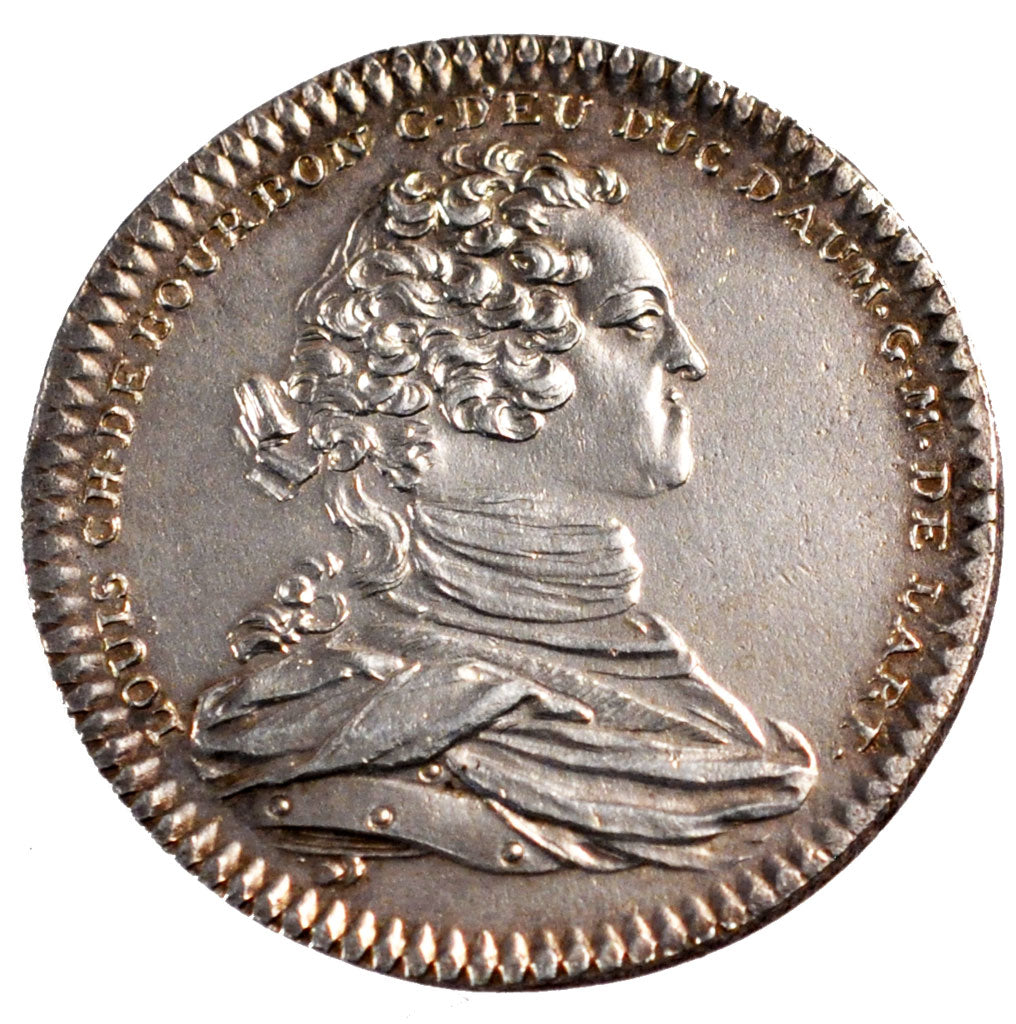 France, Royal, Token, 1753, AU(55-58), Silver, Feuardent #1124, 8.51