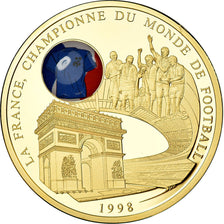 França, Medal, La France Championne du Monde de Football, 1998, MS(65-70)