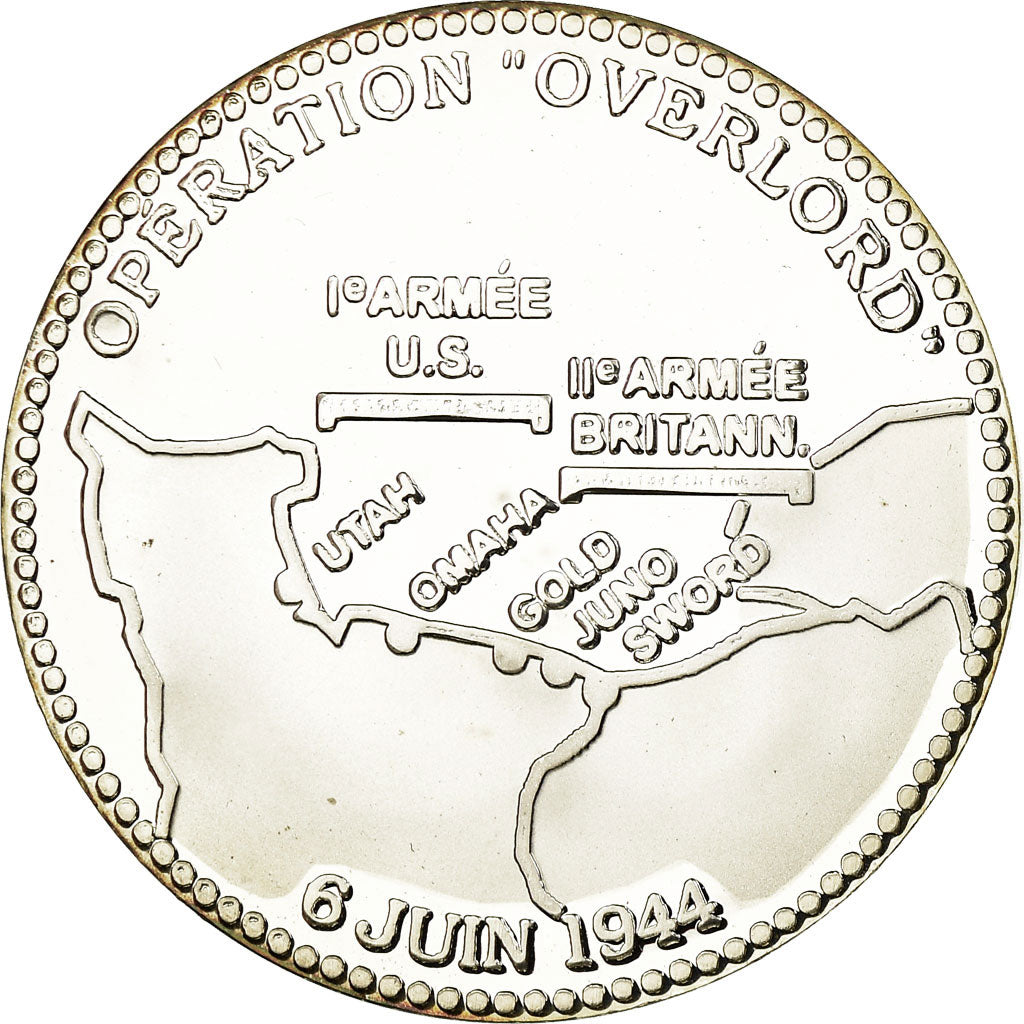 Francia, medalla, Opération Overlord, 50ème Anniversaire du Débarquement