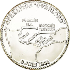 France, Medal, Opération Overlord, 50ème Anniversaire du Débarquement, 1994