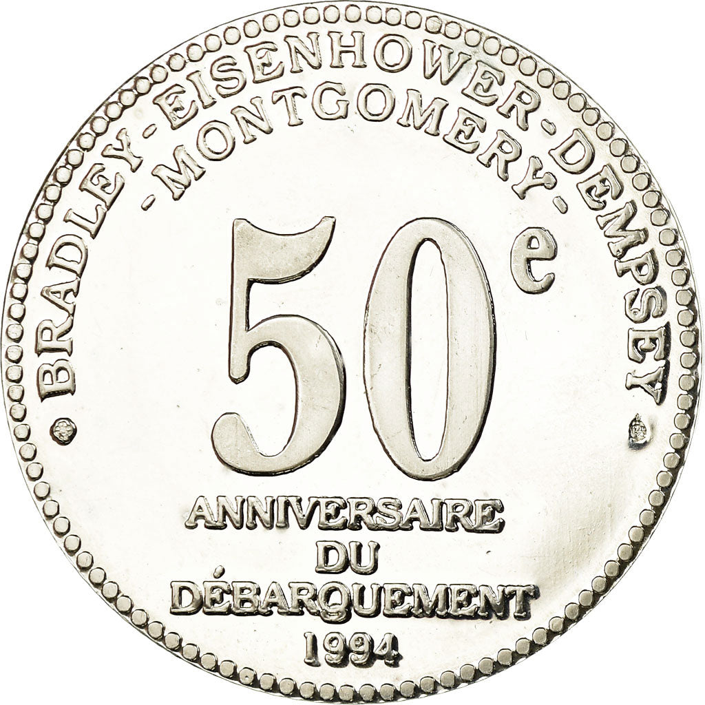 France, Medal, Opération Overlord, 50ème Anniversaire du Débarquement, 1994