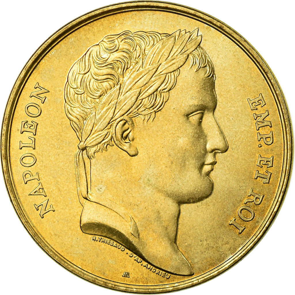 Frankreich, Medaille, Le sacre de Napoléon Ier par Pie VII, STGL, Copper Gilt
