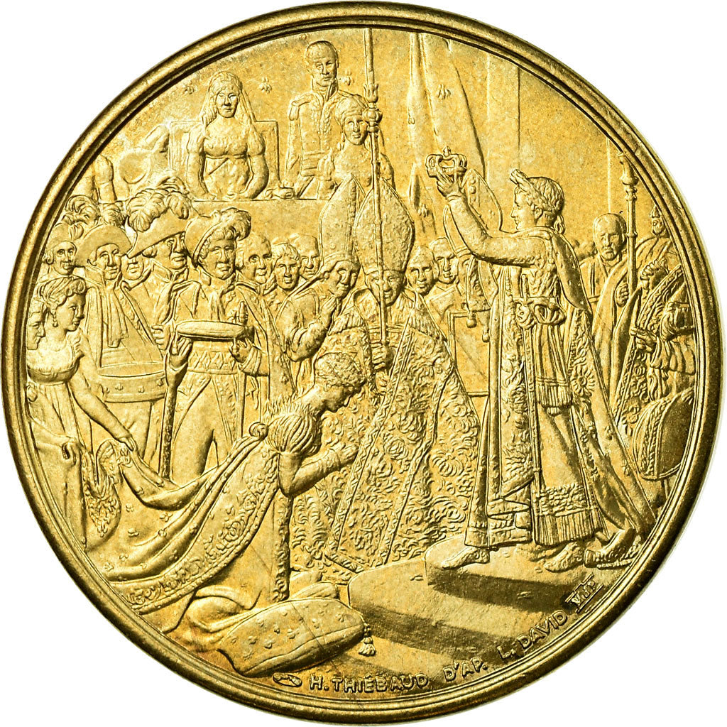 Frankreich, Medaille, Le sacre de Napoléon Ier par Pie VII, STGL, Copper Gilt